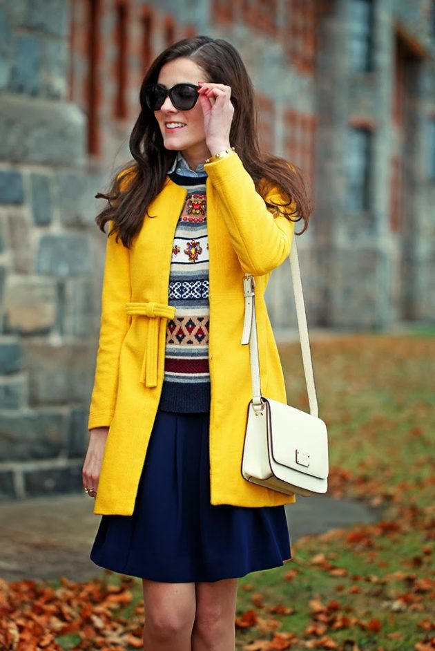 How To Make A Statement With A Yellow Coat This Season