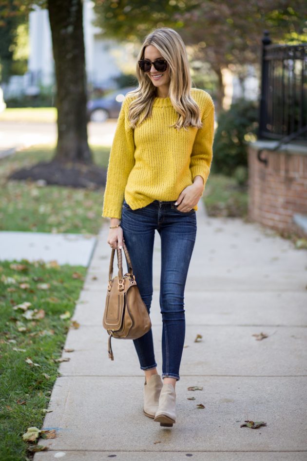 Outfits With Mustard Sweaters That Will Make You Want One
