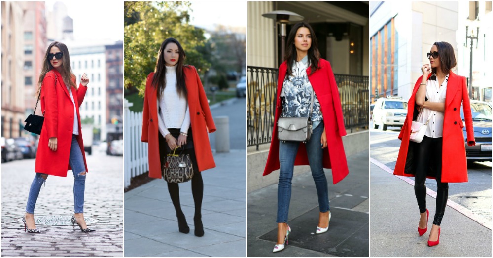 24 Gorgeous Red Coat Outfits To Recreate - Styleoholic