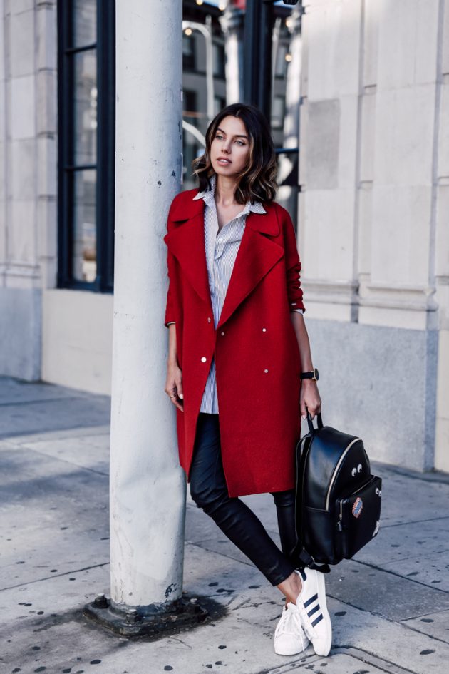 Stylish Ways To Wear Your Red Coat This Season - fashionsy.com