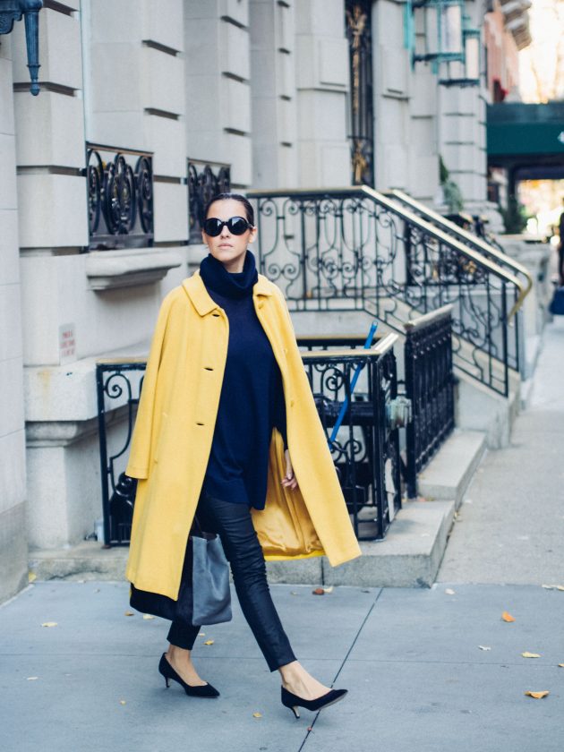 How To Make A Statement With A Yellow Coat This Season
