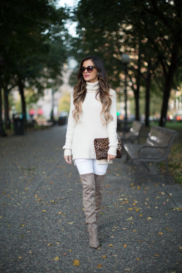 How To Wear Your White Turtleneck In The Right Way