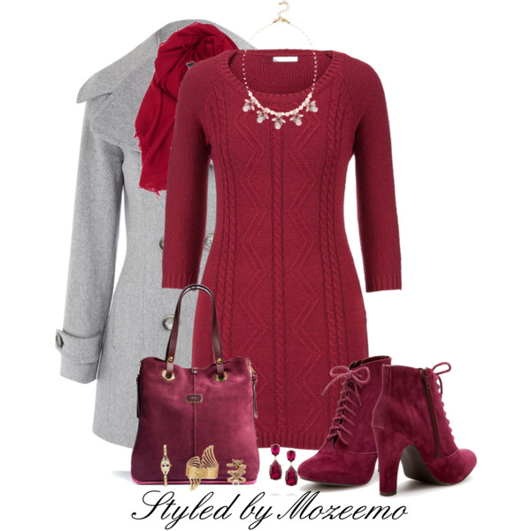 Fabulous Sweater Dress Polyvore Combos Worth Copying