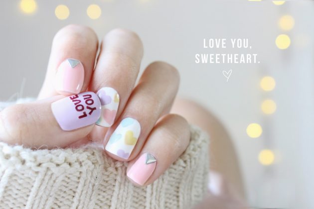15 Lovely Heart Nail Designs For Valentines Day
