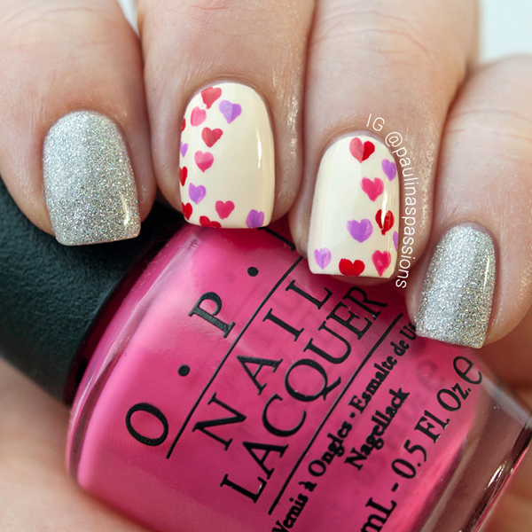 15 Lovely Heart Nail Designs For Valentines Day