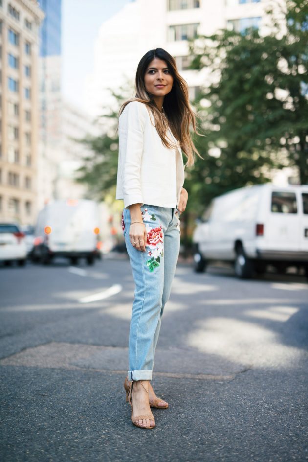 Embroidered Jeans Are A Must Have For This Spring