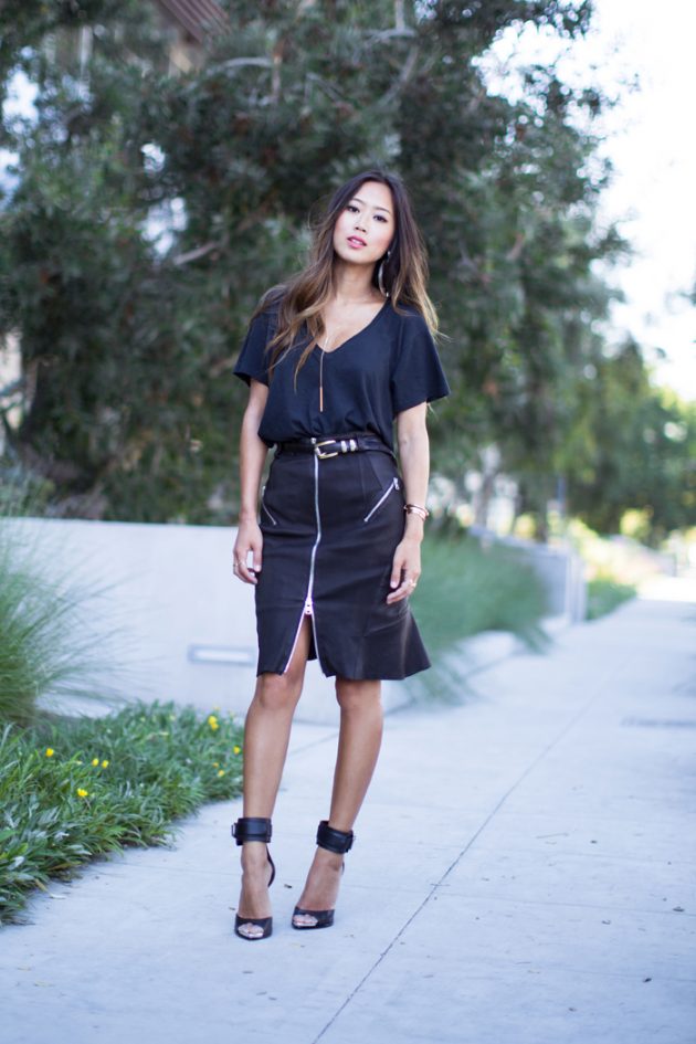 16 Sexy Zip Skirt Outfits You Will Love To Copy