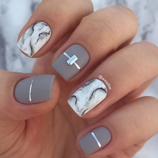 How To Do Marble Nails Without Water 16 Marble Nail Ideas You Will Love Fashionsy Com