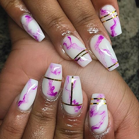 How To Do Marble Nails Without Water + 16 Marble Nail Ideas You Will Love
