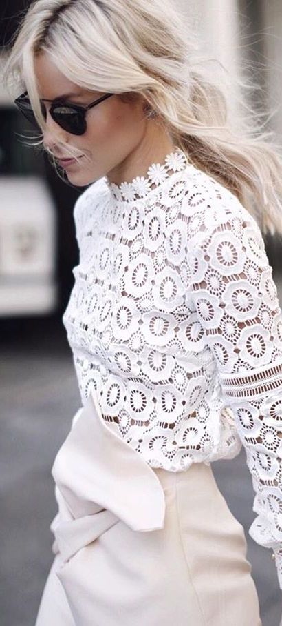 Consider These 4 Advises Before Rocking Your Lace Blouse!+Outfit Ideas