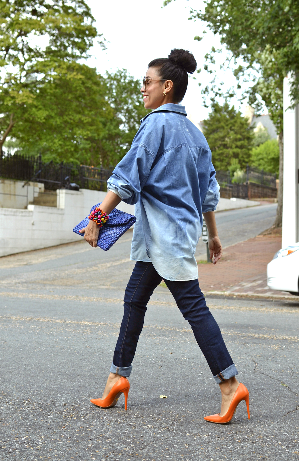 Making A DIY Bleach Denim Shirt Is So Easy+Cool Outfit Ideas That You Will Love