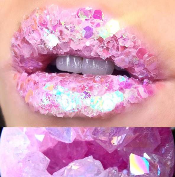 Dont Miss These Enchanting Geode Lips That Look Like True Masterpieces