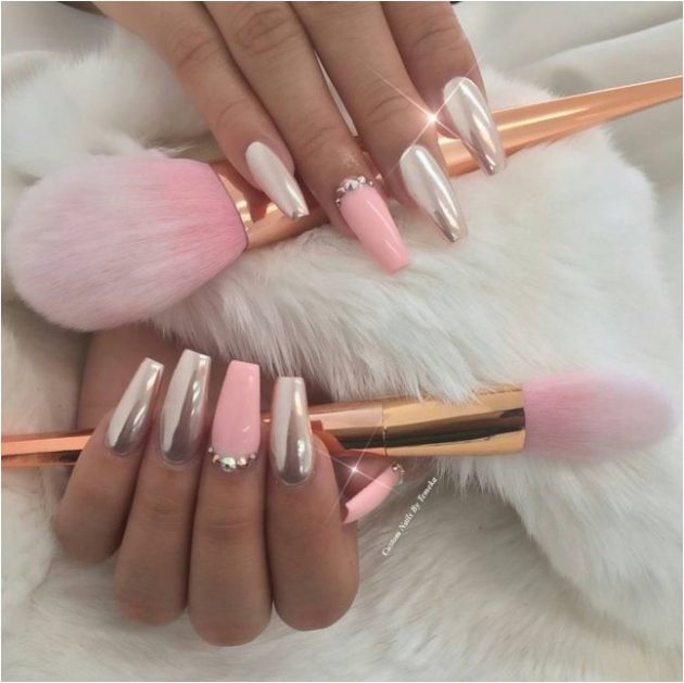 From Girly to Glamorous: 15 Pretty Pink Nail Designs