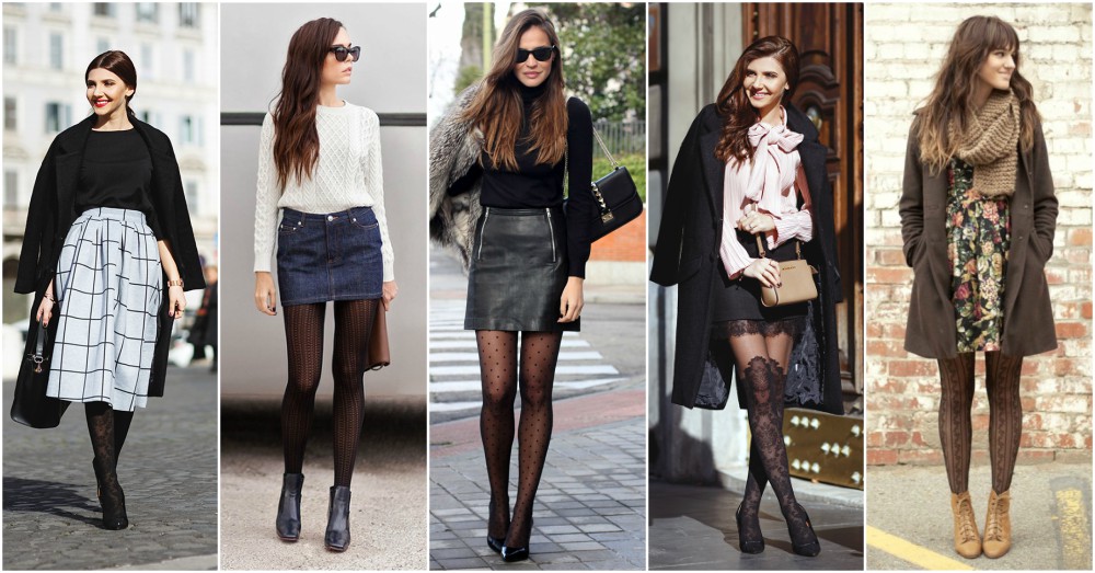 Patterned Tights Are An Easy Way To Spice Up Any Outfit