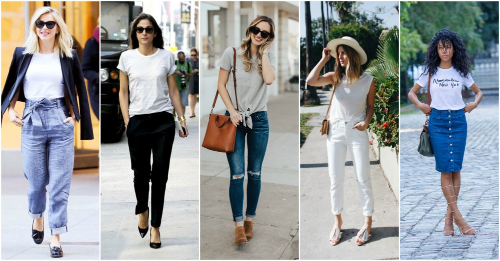 Effortless Ways To Style Up A Cheap T-Shirt - fashionsy.com